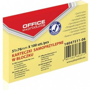 KARTECZKI OFFICE PRODUCTS 51 X 76 MM ÓTE (100)