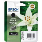 Tusz  Epson T0591  do  Stylus Photo R2400  | 13ml |   photo black