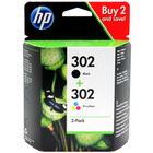 Tusz HP 2-Pack 302 | 1 x 3, 5ml + 1 x 4ml | black + tri-color