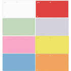Przekadki kartonowe Office Products 1/3 A4 mix kolorów (100)