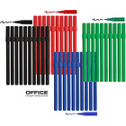Flamastry Office Products 1.0mm czerwone (10), CZERWONY